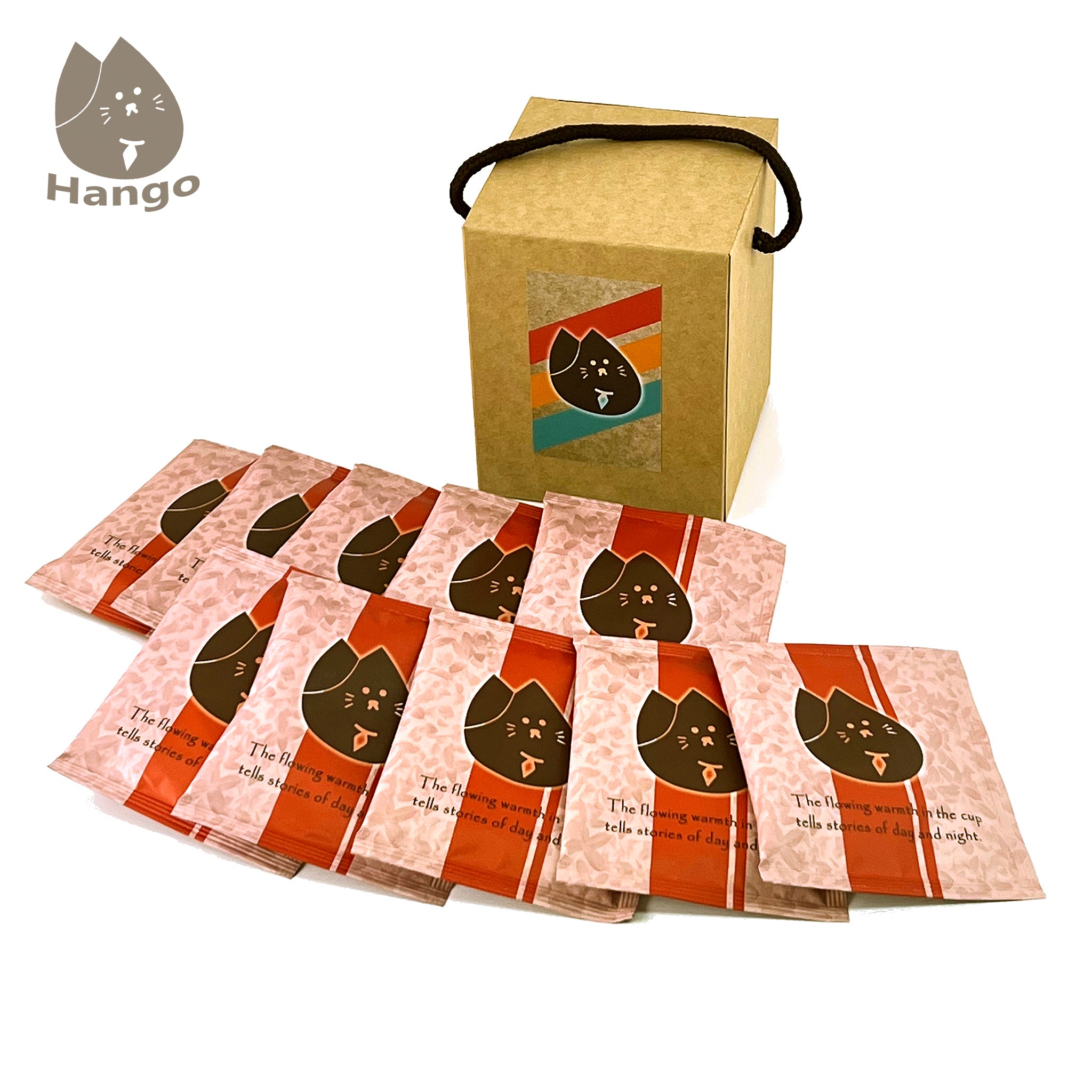 Hango 掛貓濾掛咖啡架（狗款）一組 + 濾掛咖啡盒（紅帶10包裝）【適合送禮】【免運費】